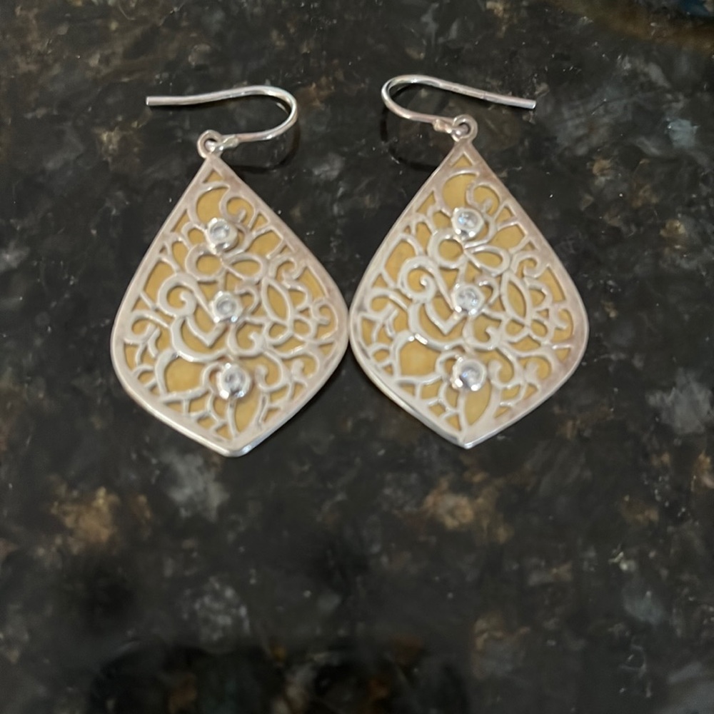 Silpada Sterling & Brass “Resplendent” Earrings